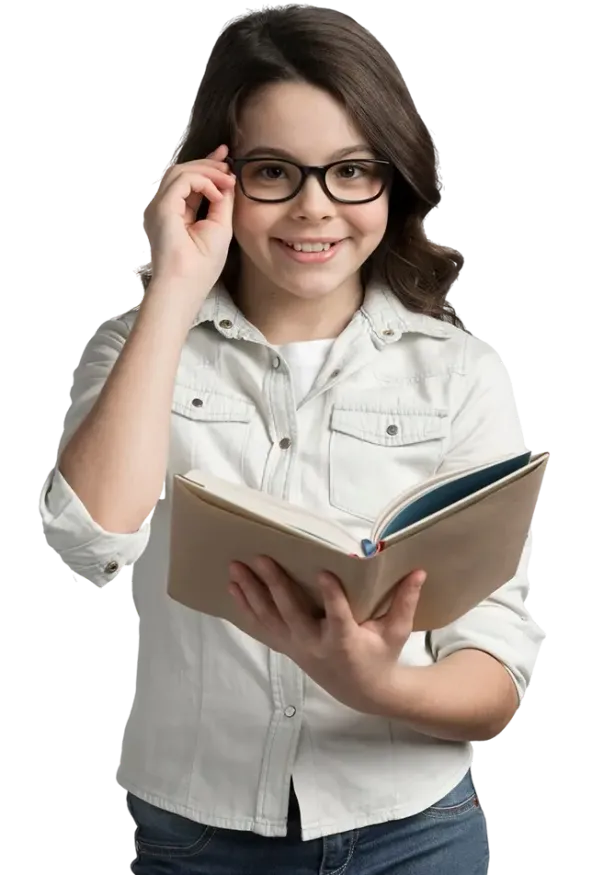 The child is studying in the Best Phonics classes online for Kids.